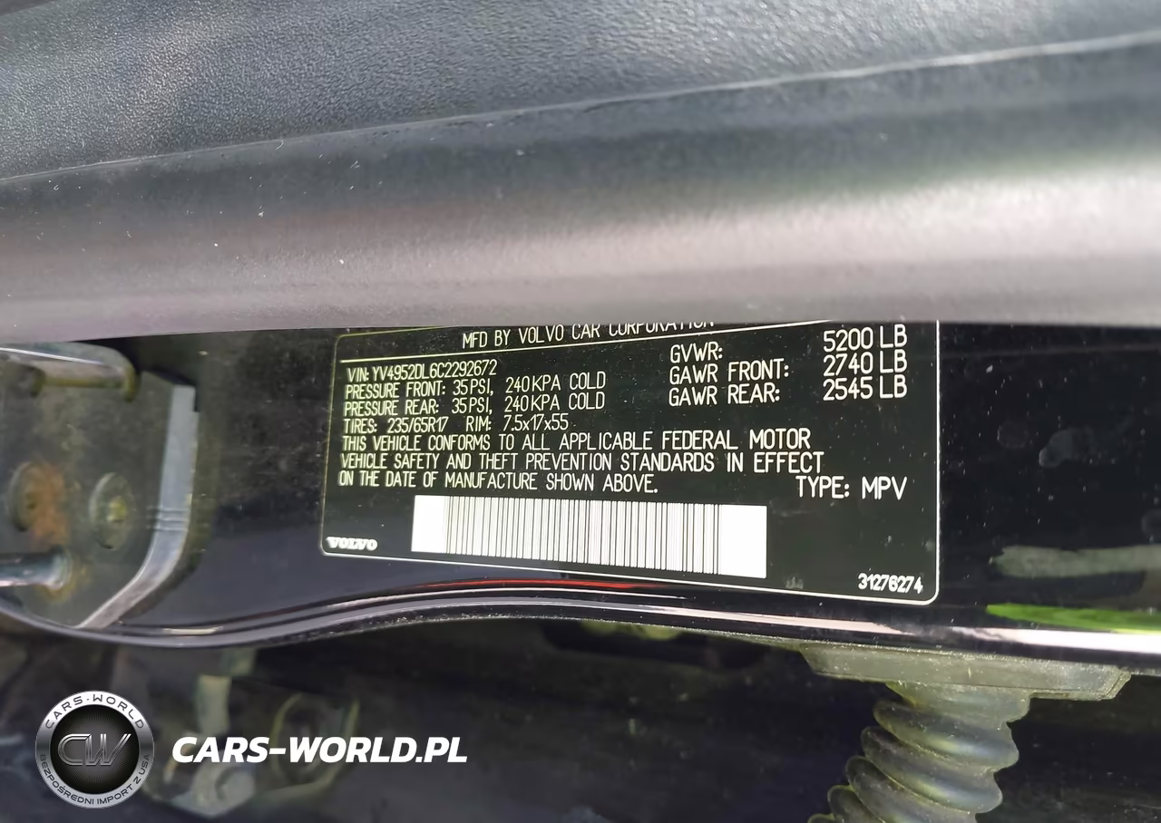 2012 Volvo Xc60 3.2 VIN:YV4952DL6C2292672 - 9