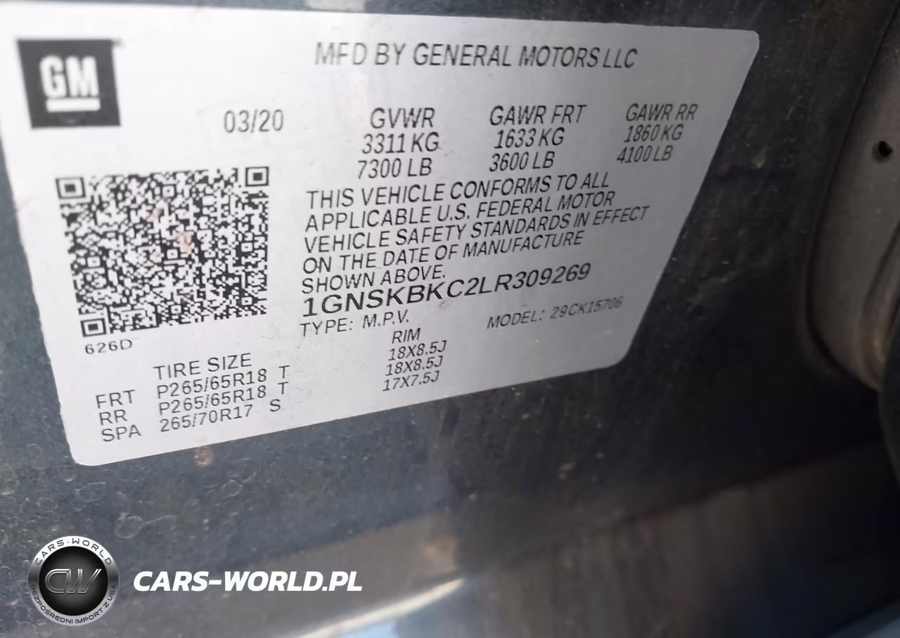 2020 Chevrolet Tahoe 4Wd Lt VIN:1GNSKBKC2LR309269 - 9