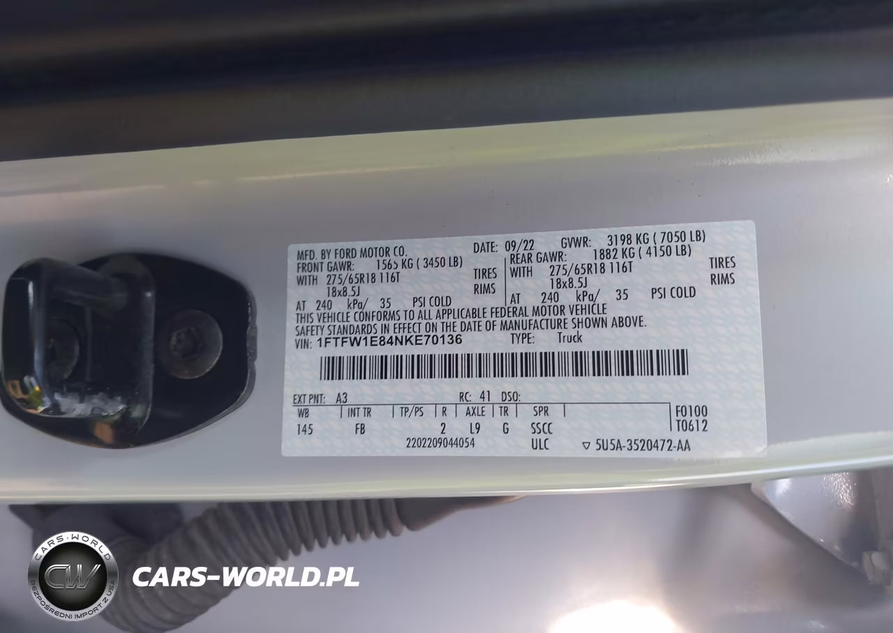2022 Ford F-150 Xlt VIN:1FTFW1E84NKE70136 - 9
