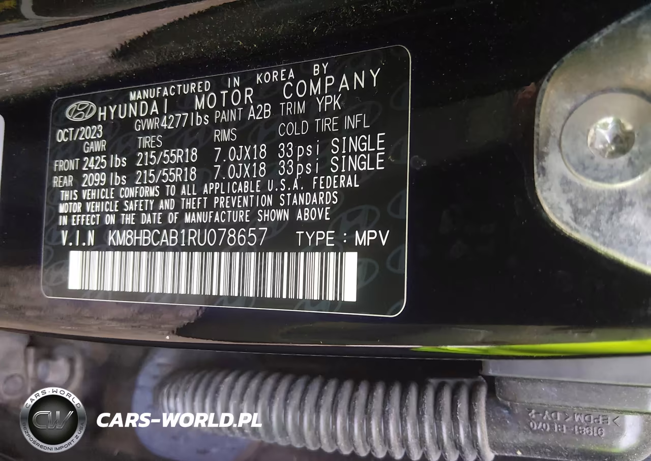 2024 Hyundai Kona Sel VIN:KM8HBCAB1RU078657 - 9