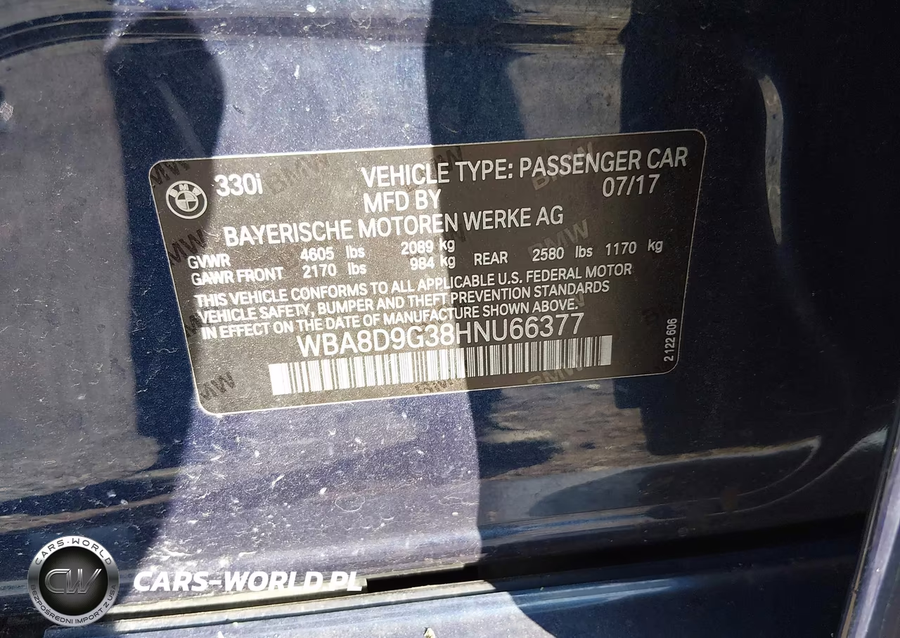 2017 BMW 330I xDrive VIN:WBA8D9G38HNU66377 - 9