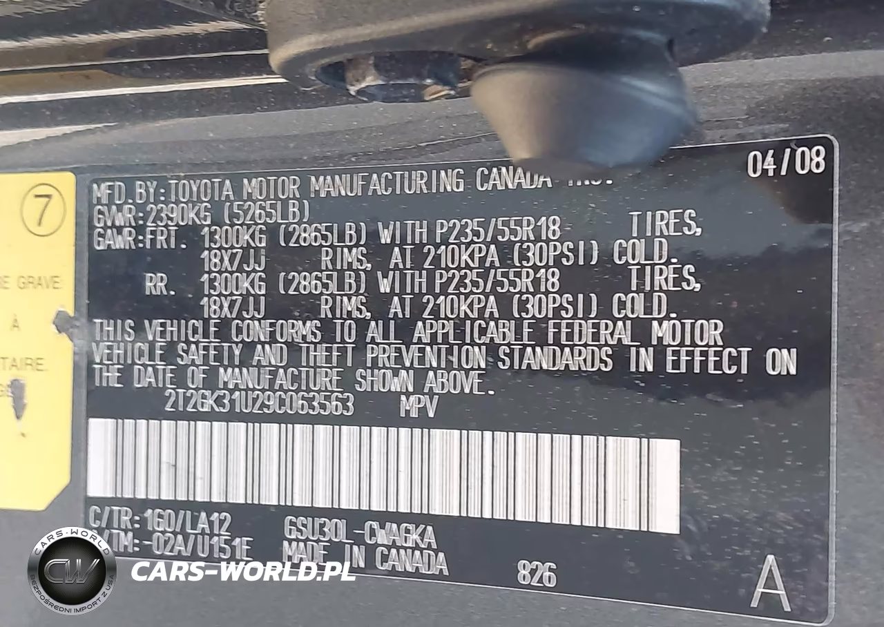 2009 Lexus Rx 350 VIN:2T2GK31U29C063563 - 9