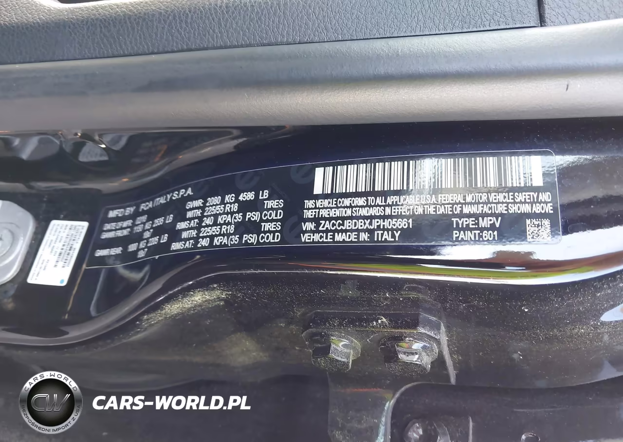 2018 Jeep Renegade Limited 4X4 VIN:ZACCJBDBXJPH05661 - 9