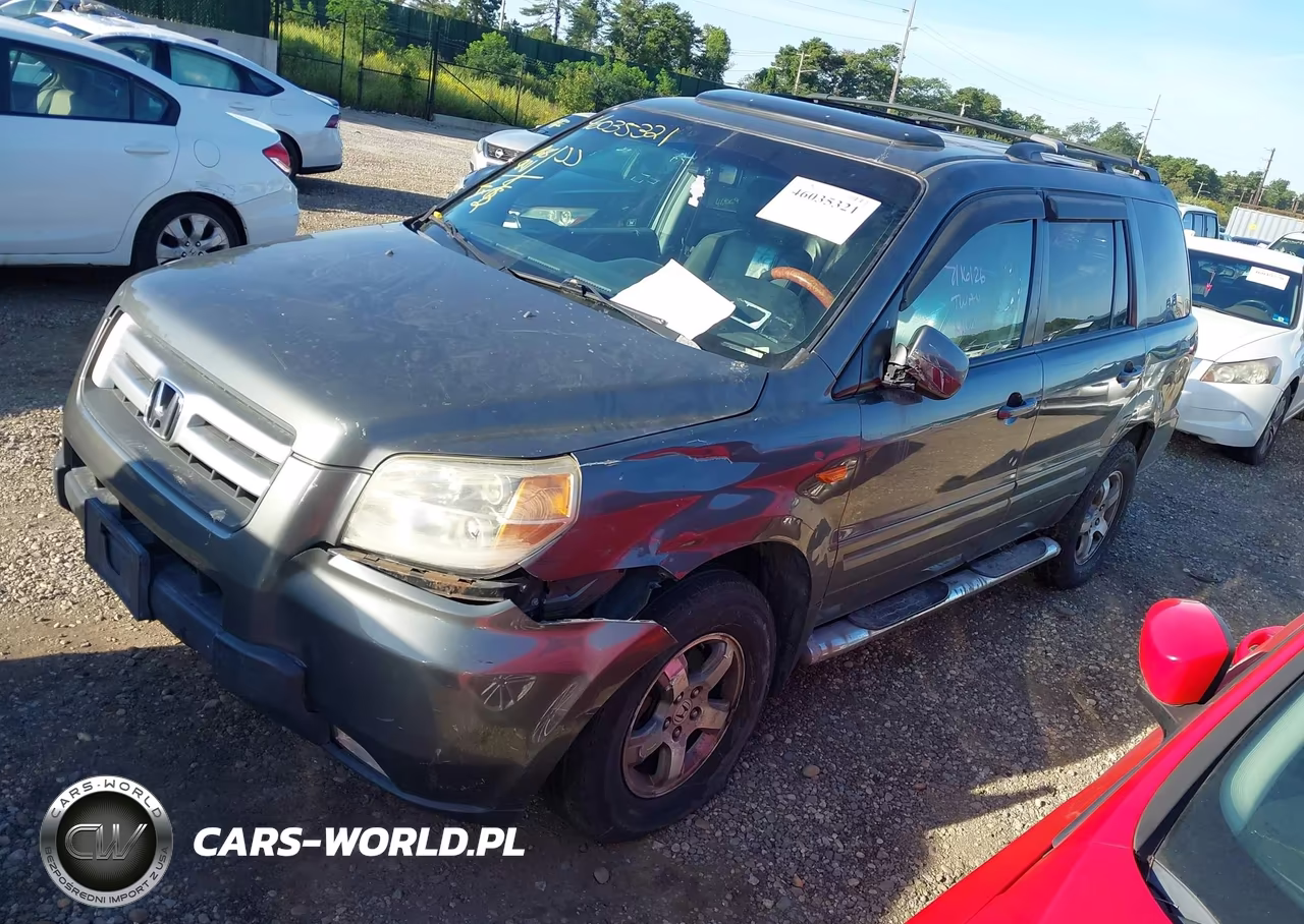 2007 Honda Pilot Ex-L VIN:2HKYF18607H517036 - 2