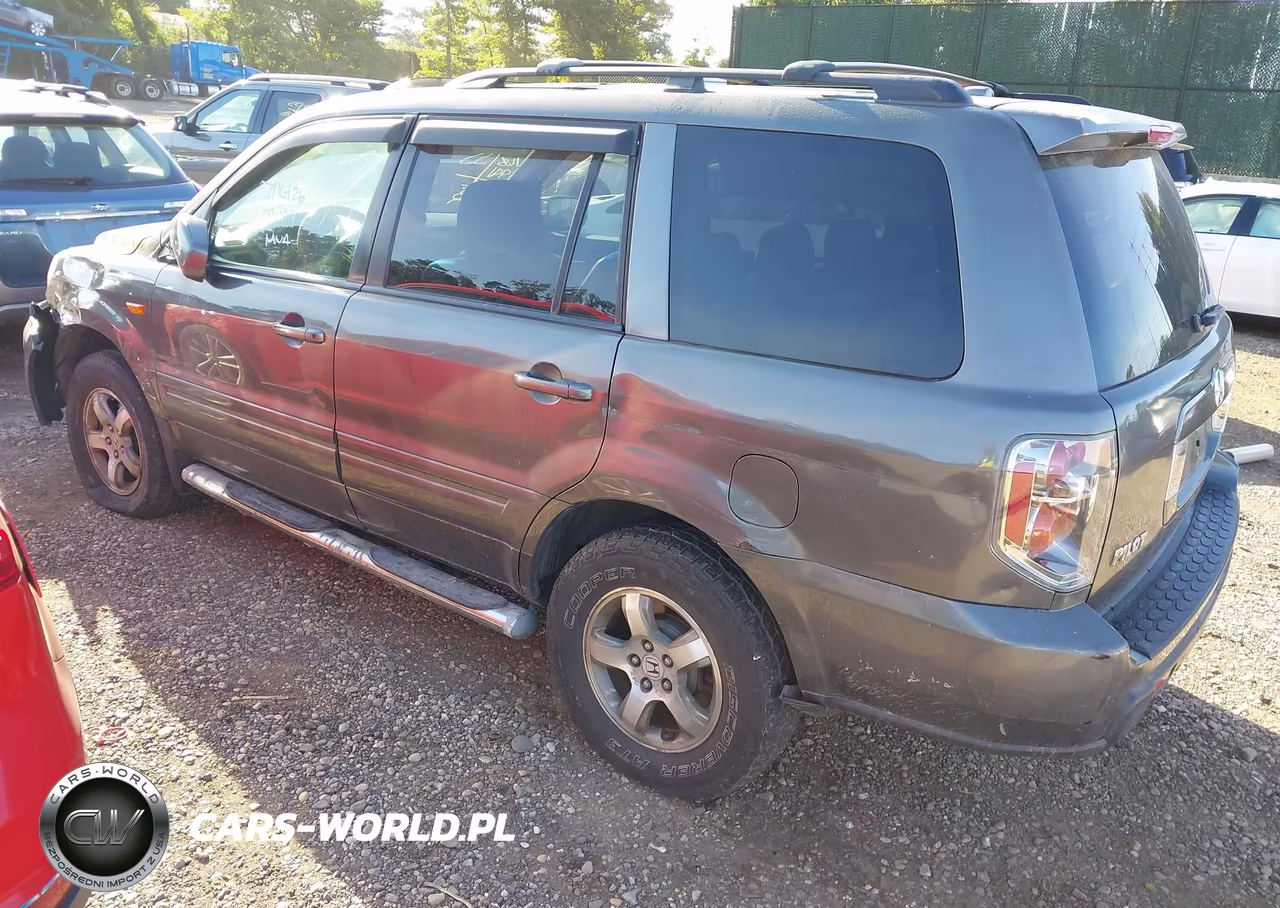 2007 Honda Pilot Ex-L VIN:2HKYF18607H517036 - 3