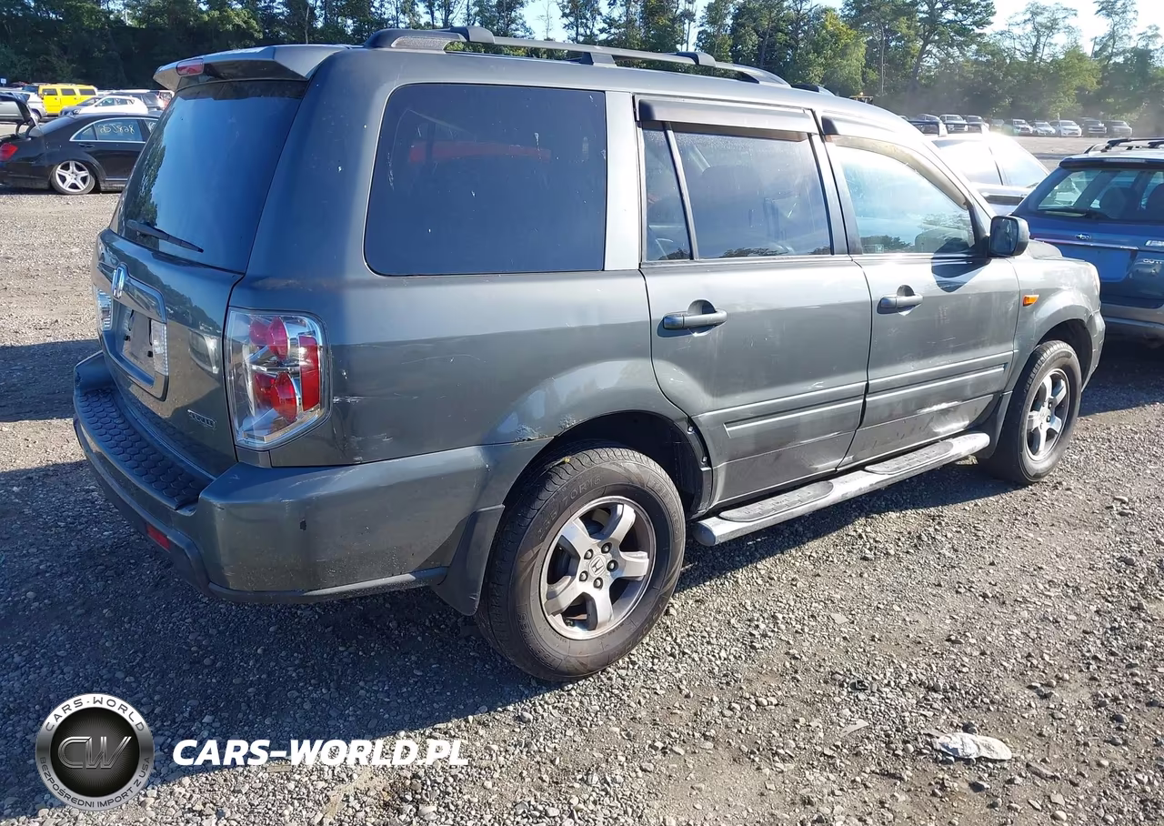 2007 Honda Pilot Ex-L VIN:2HKYF18607H517036 - 4