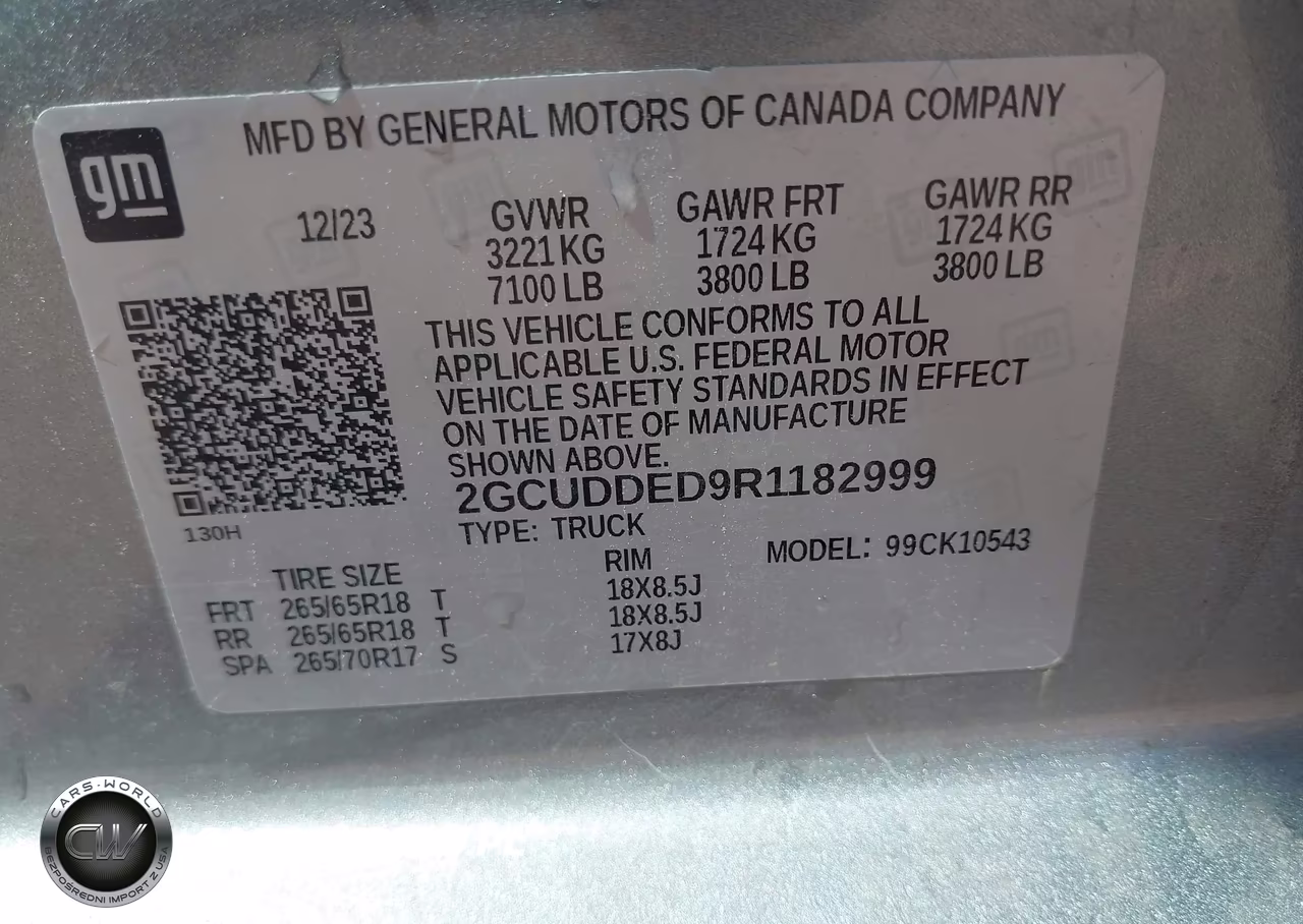 2024 Chevrolet Silverado 1500 4Wd Short Bed Lt VIN:2GCUDDED9R1182999 - 9