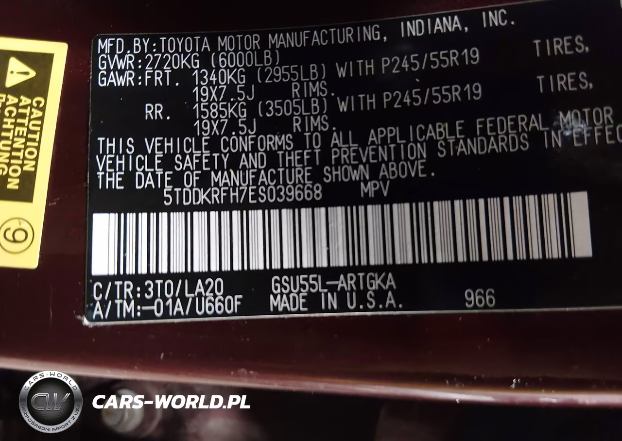 2014 Toyota Highlander Limited V6 VIN:5TDDKRFH7ES039668 - 9