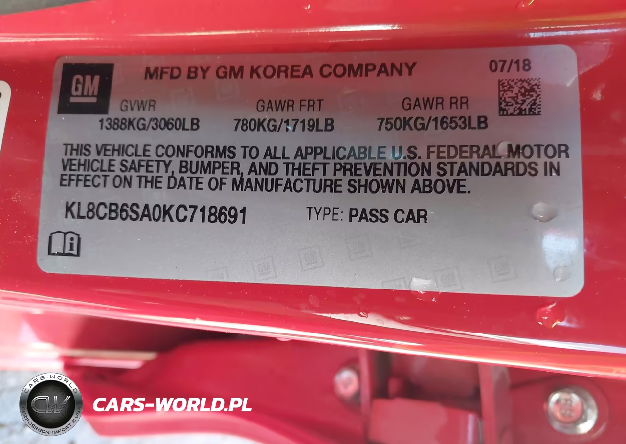 2019 Chevrolet Spark Ls Cvt VIN:KL8CB6SA0KC718691 - 9