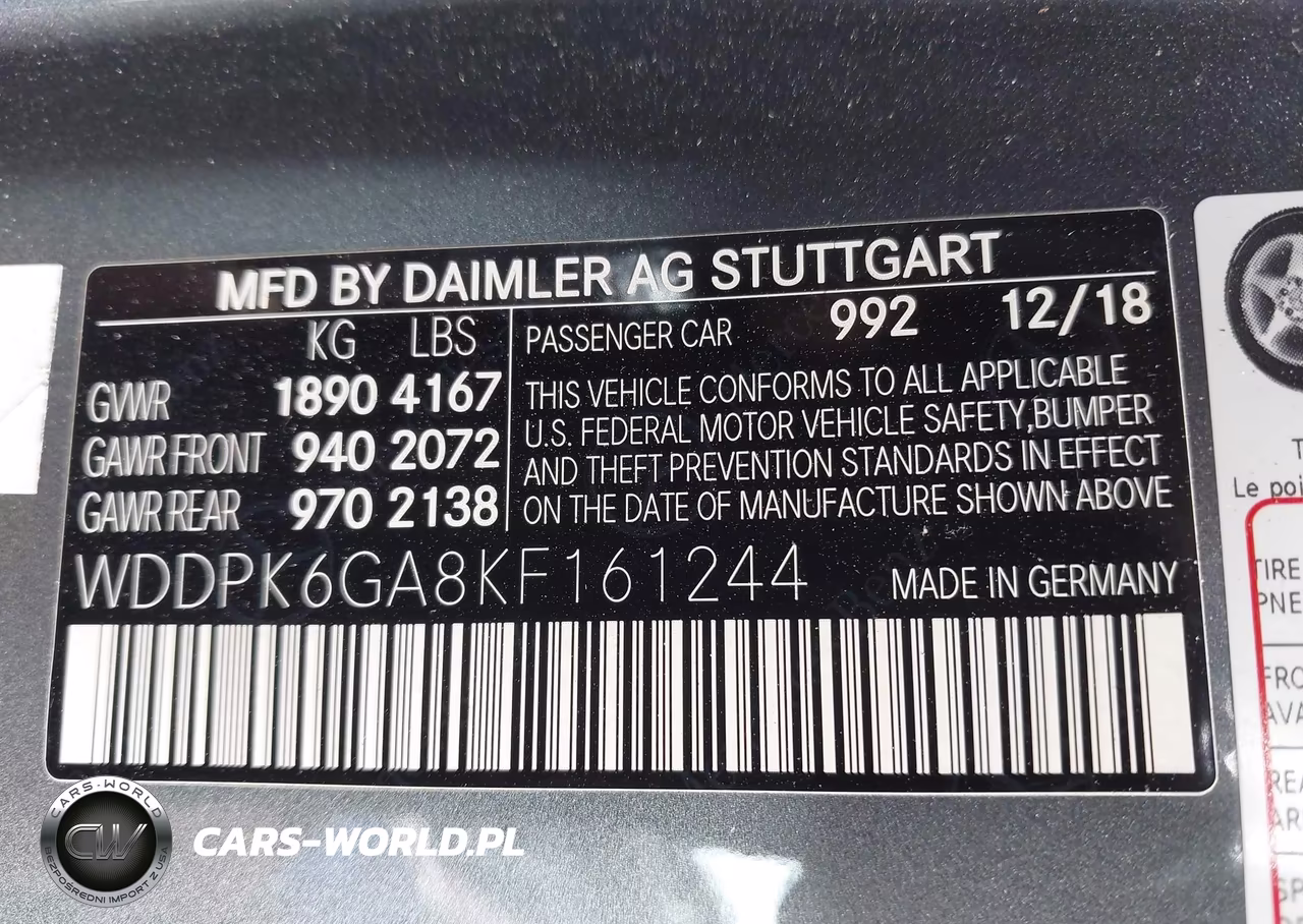 2019 Mercedes-Benz Amg Slc 43 VIN:WDDPK6GA8KF161244 - 9