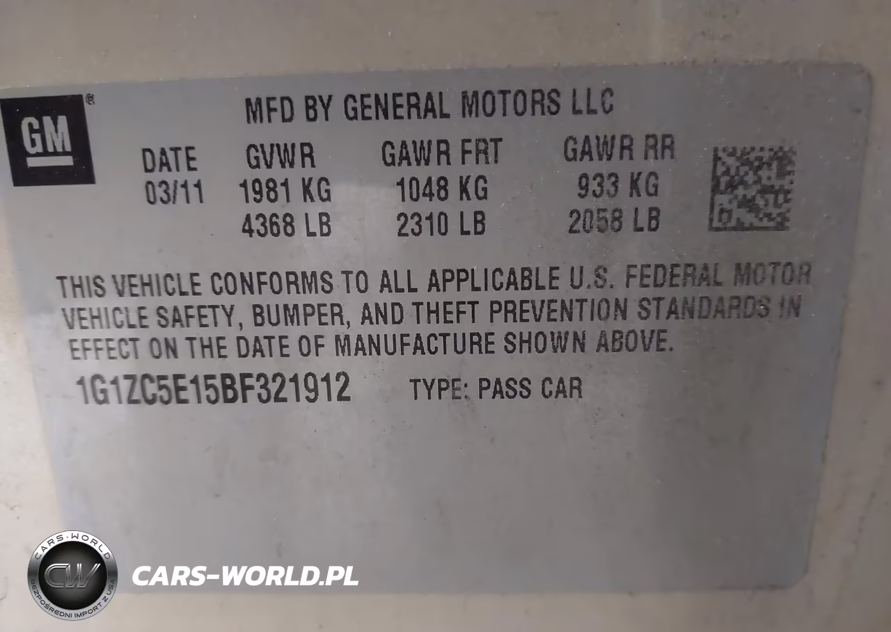 2011 Chevrolet Malibu 1Lt VIN:1G1ZC5E15BF321912 - 9