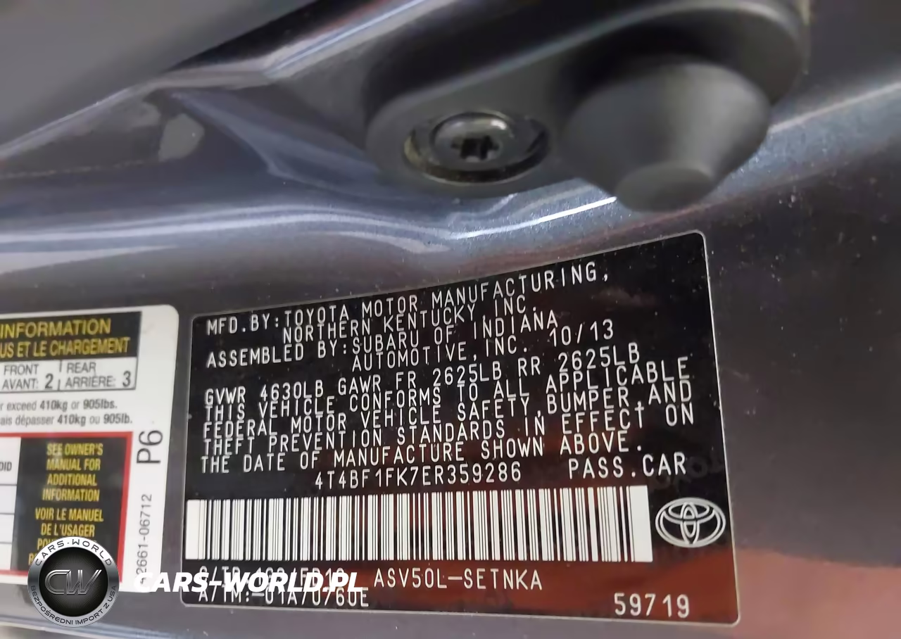 2014 Toyota Camry Le VIN:4T4BF1FK7ER359286 - 9