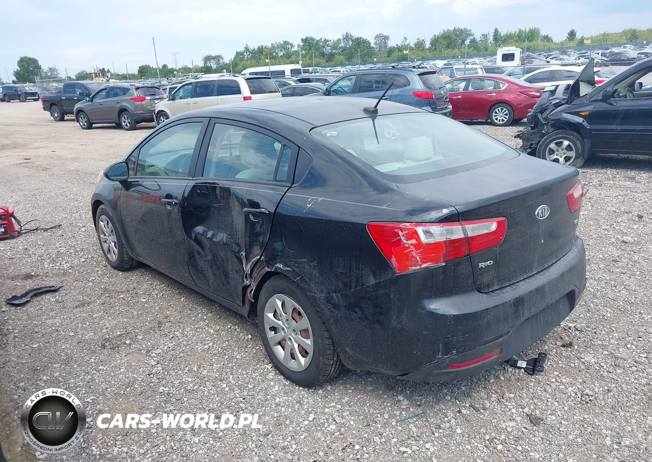 2012 Kia Rio Lx VIN:KNADM4A34C6047231 - 3
