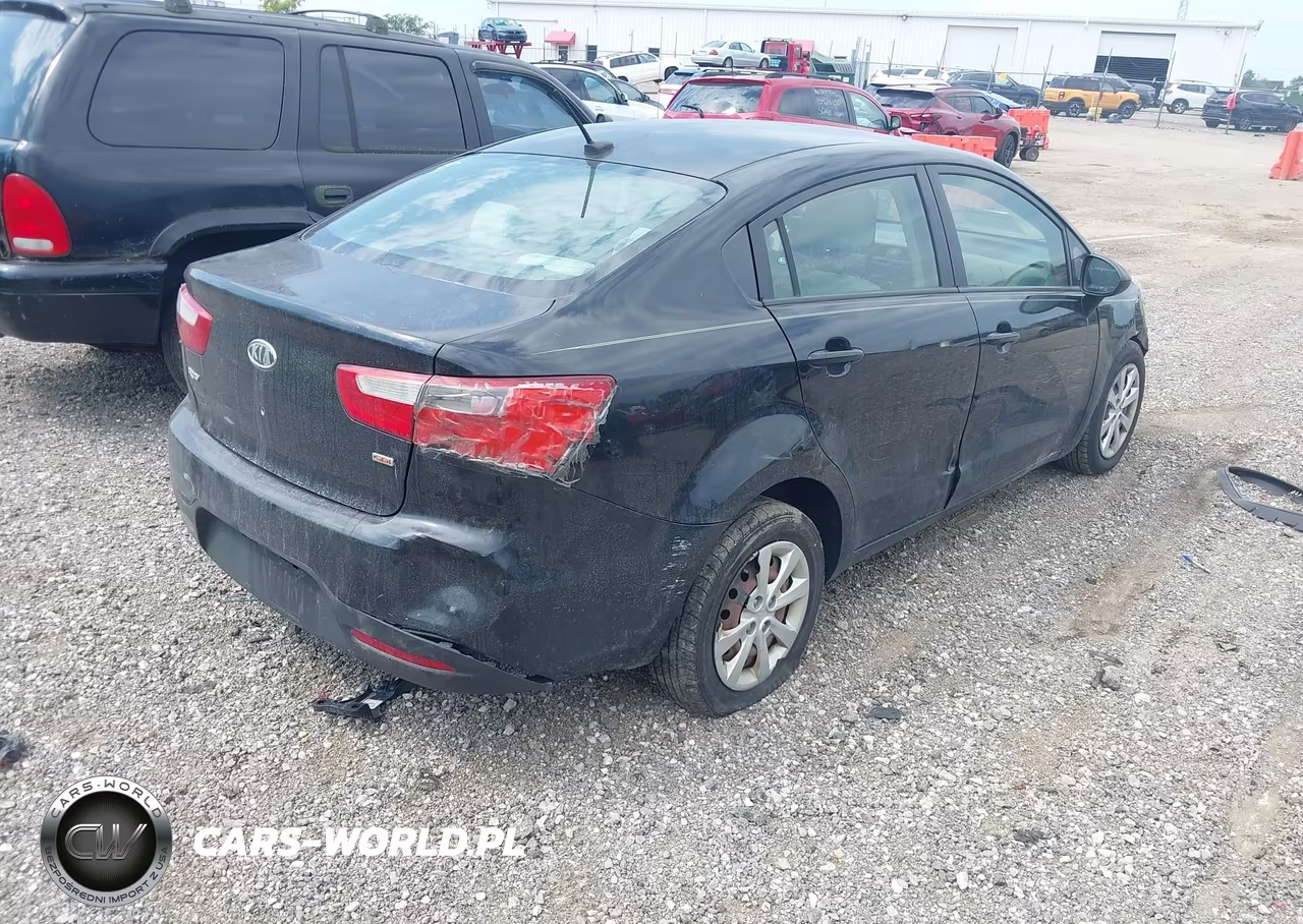 2012 Kia Rio Lx VIN:KNADM4A34C6047231 - 4