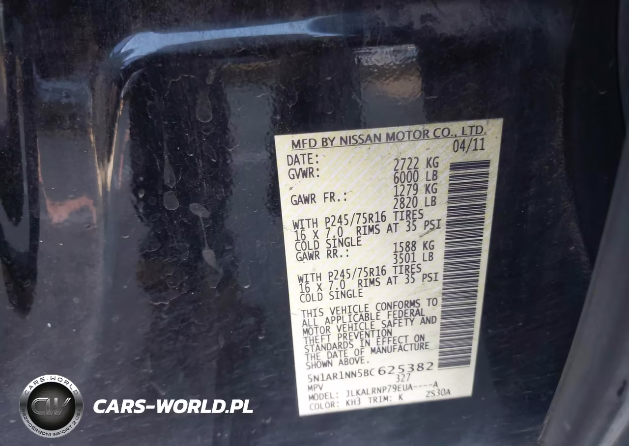 2011 Nissan Pathfinder S VIN:5N1AR1NN5BC625382 - 9