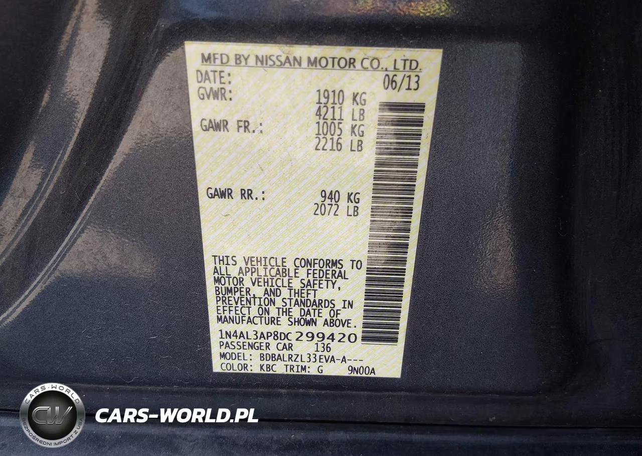 2013 Nissan Altima 2.5 S VIN:1N4AL3AP8DC299420 - 9