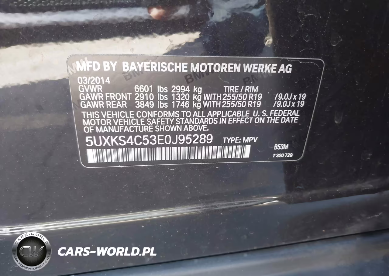 2014 BMW X5 xDrive35D VIN:5UXKS4C53E0J95289 - 9