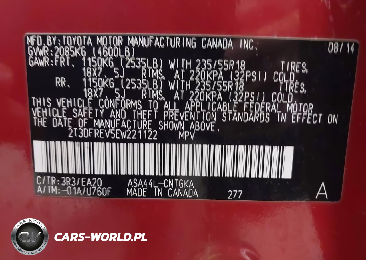 2014 Toyota Rav4 Limited VIN:2T3DFREV5EW221122 - 9