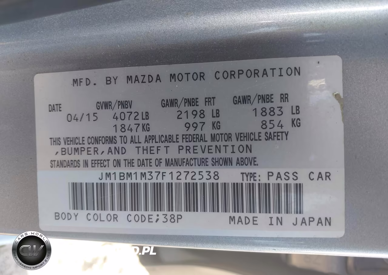 2015 Mazda Mazda3 S Grand Touring VIN:JM1BM1M37F1272538 - 9