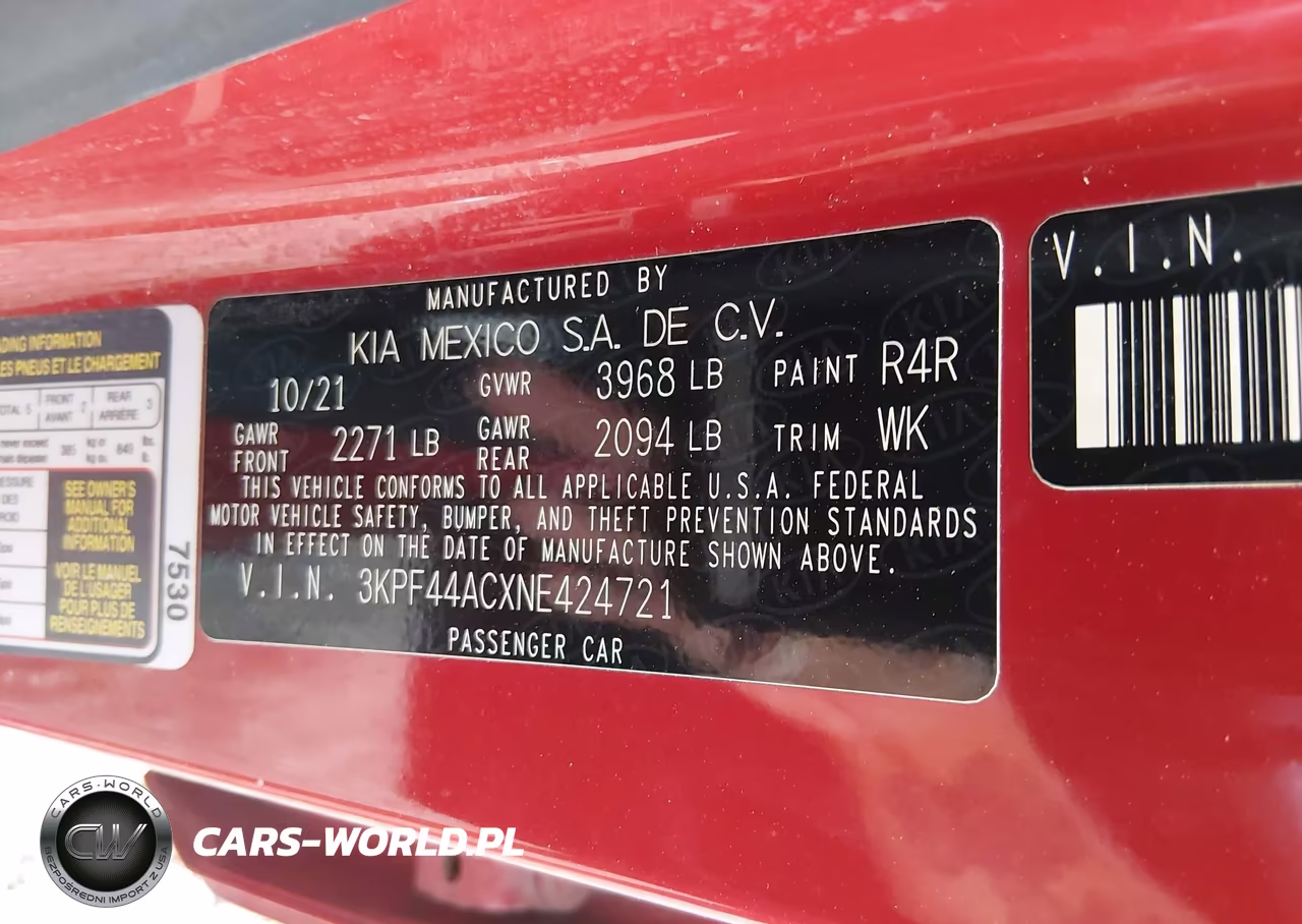 2022 Kia Forte Gt VIN:3KPF44ACXNE424721 - 9
