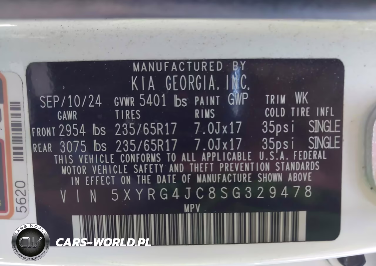 2025 Kia Sorento Lx VIN:5XYRG4JC8SG329478 - 9