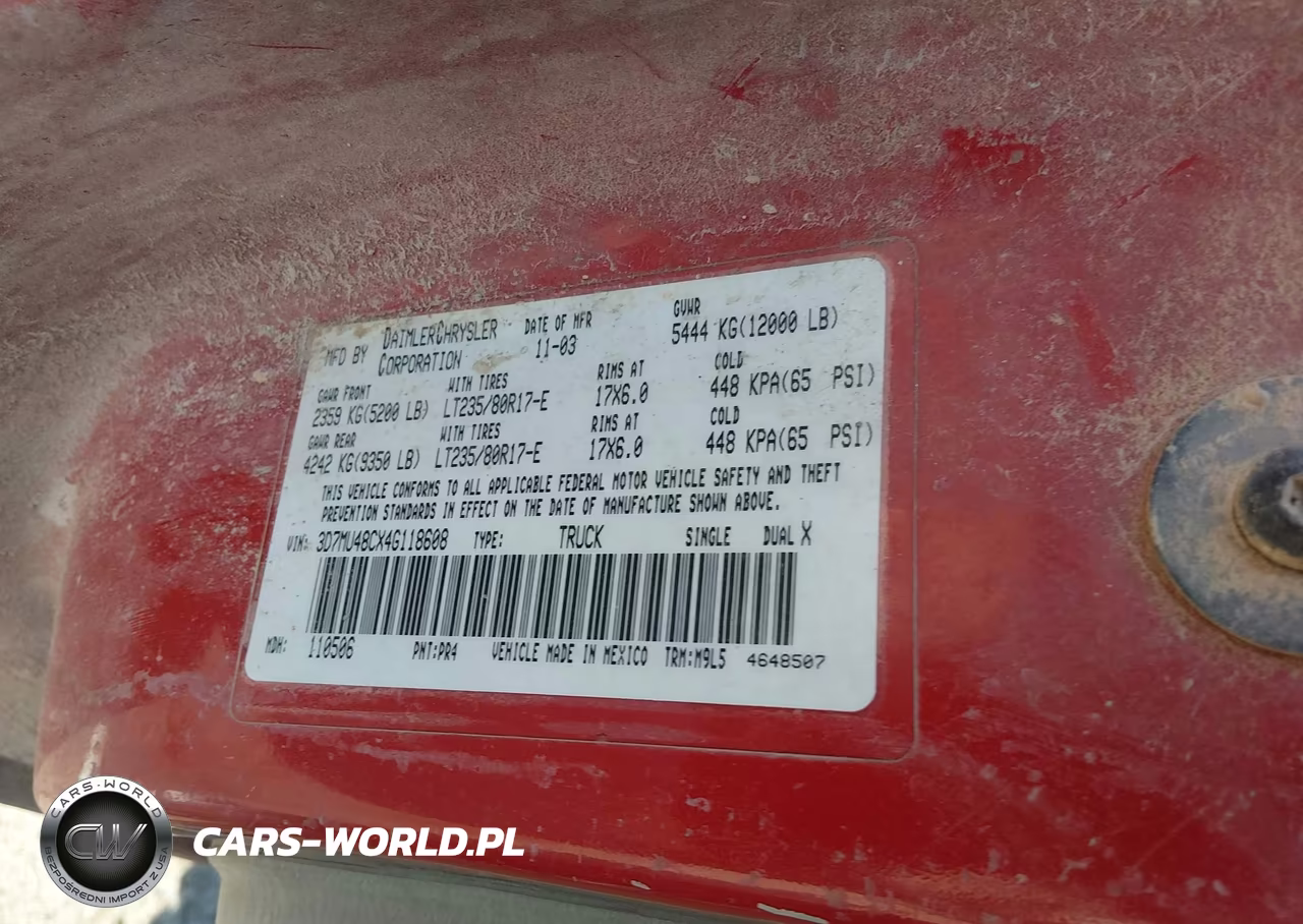 2004 Dodge Ram 3500 Slt-Laramie VIN:3D7MU48CX4G118608 - 9