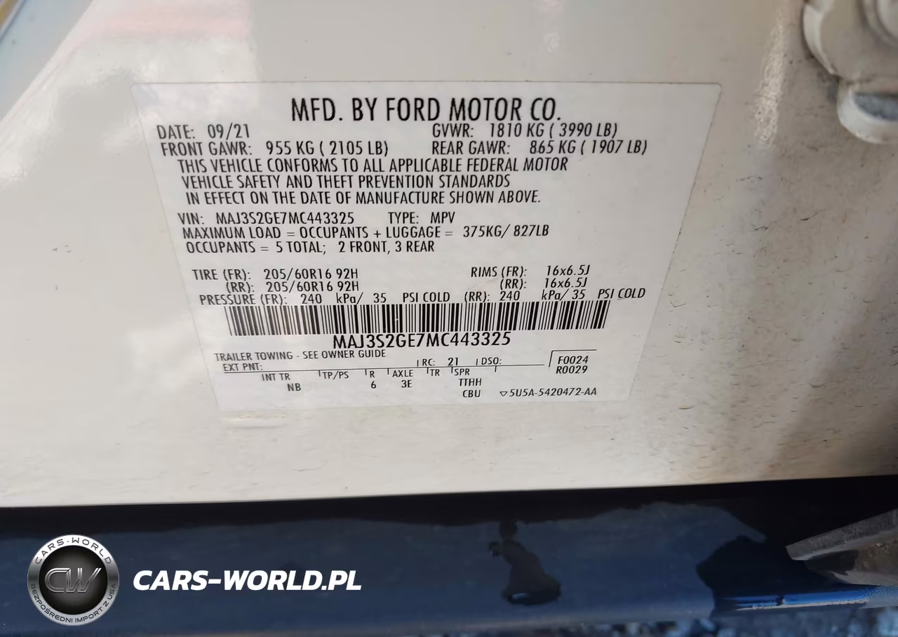 2021 Ford Ecosport Se VIN:MAJ3S2GE7MC443325 - 9