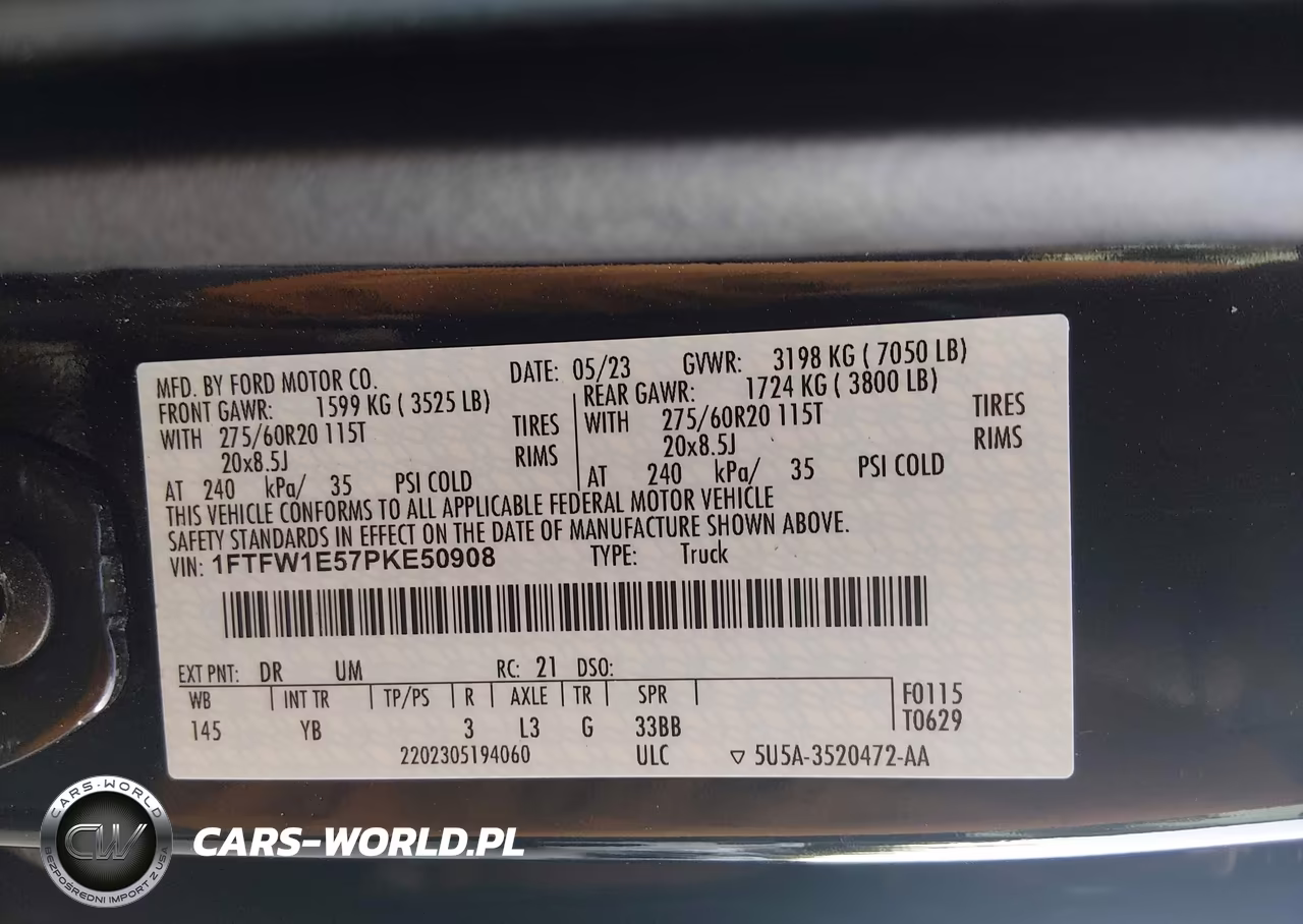 2023 Ford F-150 Xlt VIN:1FTFW1E57PKE50908 - 9