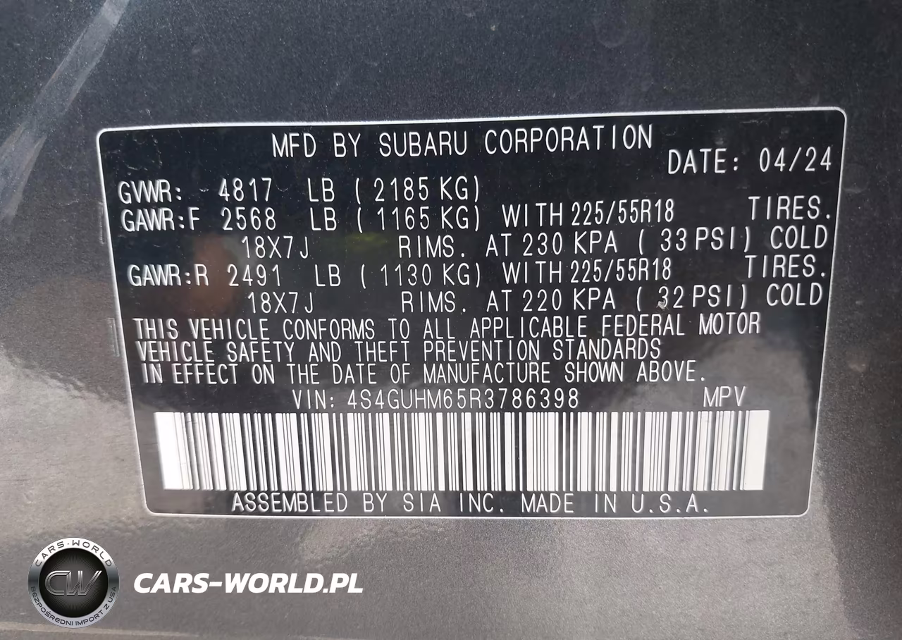 2024 Subaru Crosstrek Limited VIN:4S4GUHM65R3786398 - 9