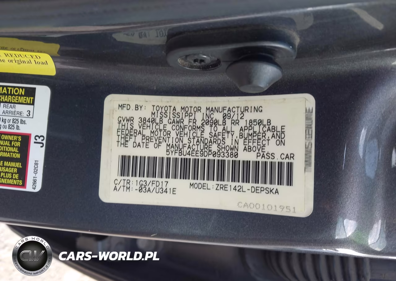 2013 Toyota Corolla S VIN:5YFBU4EE9DP093380 - 9