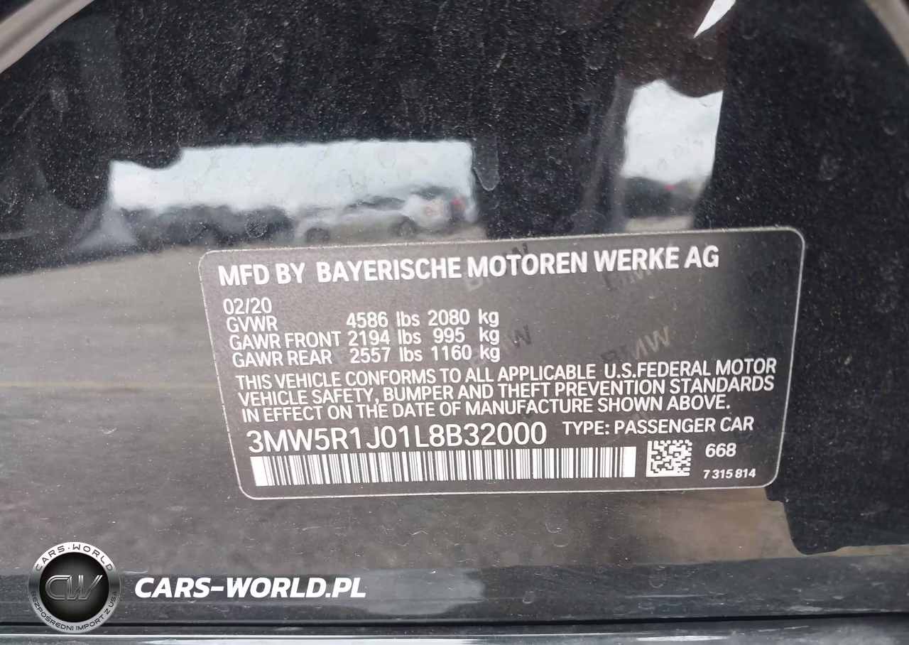 2020 BMW 330I VIN:3MW5R1J01L8B32000 - 9