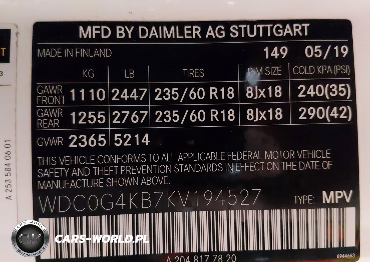 2019 Mercedes-Benz Glc 300 4Matic VIN:WDC0G4KB7KV194527 - 9