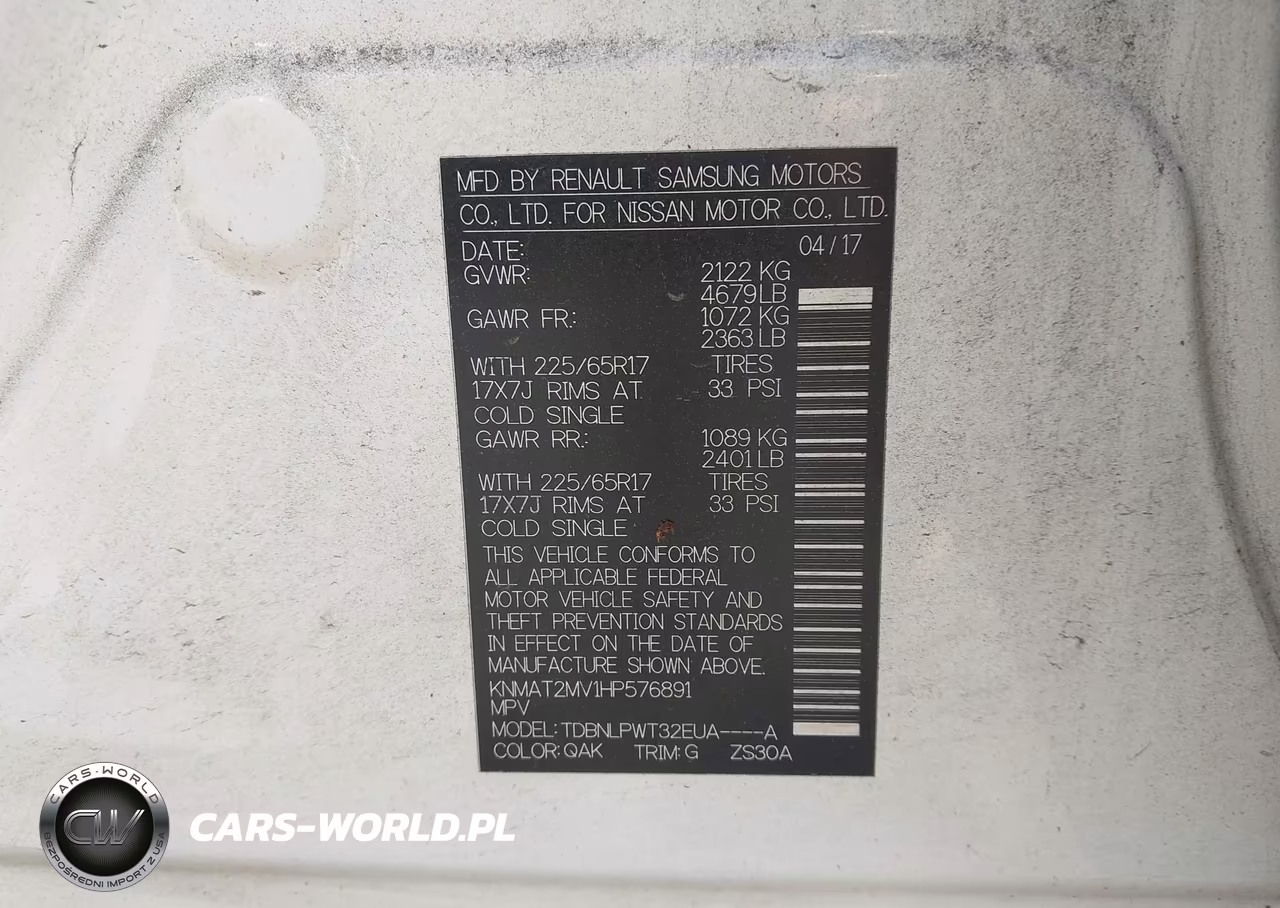 2017 Nissan Rogue S VIN:KNMAT2MV1HP576891 - 9
