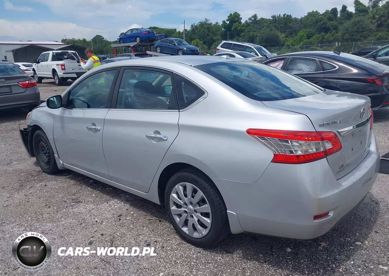 2013 Nissan Sentra Sv VIN:3N1AB7AP9DL660147 - 3