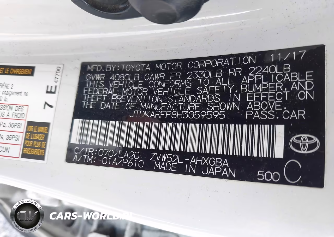 2017 Toyota Prius Prime Advanced VIN:JTDKARFP8H3059595 - 9