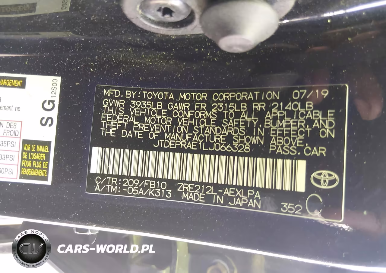 2020 Toyota Corolla Le VIN:JTDEPRAE1LJ066328 - 9