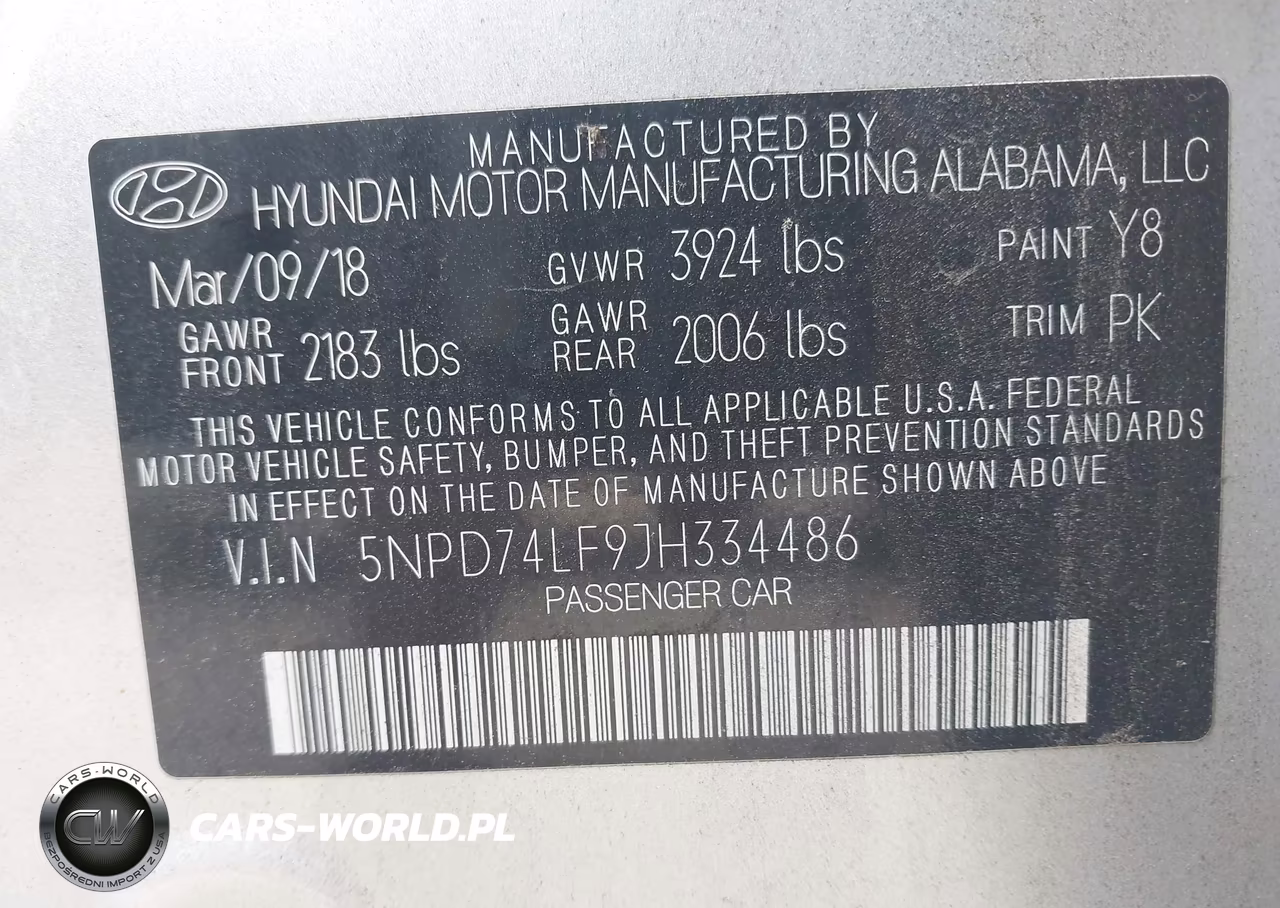 2018 Hyundai Elantra Se VIN:5NPD74LF9JH334486 - 9