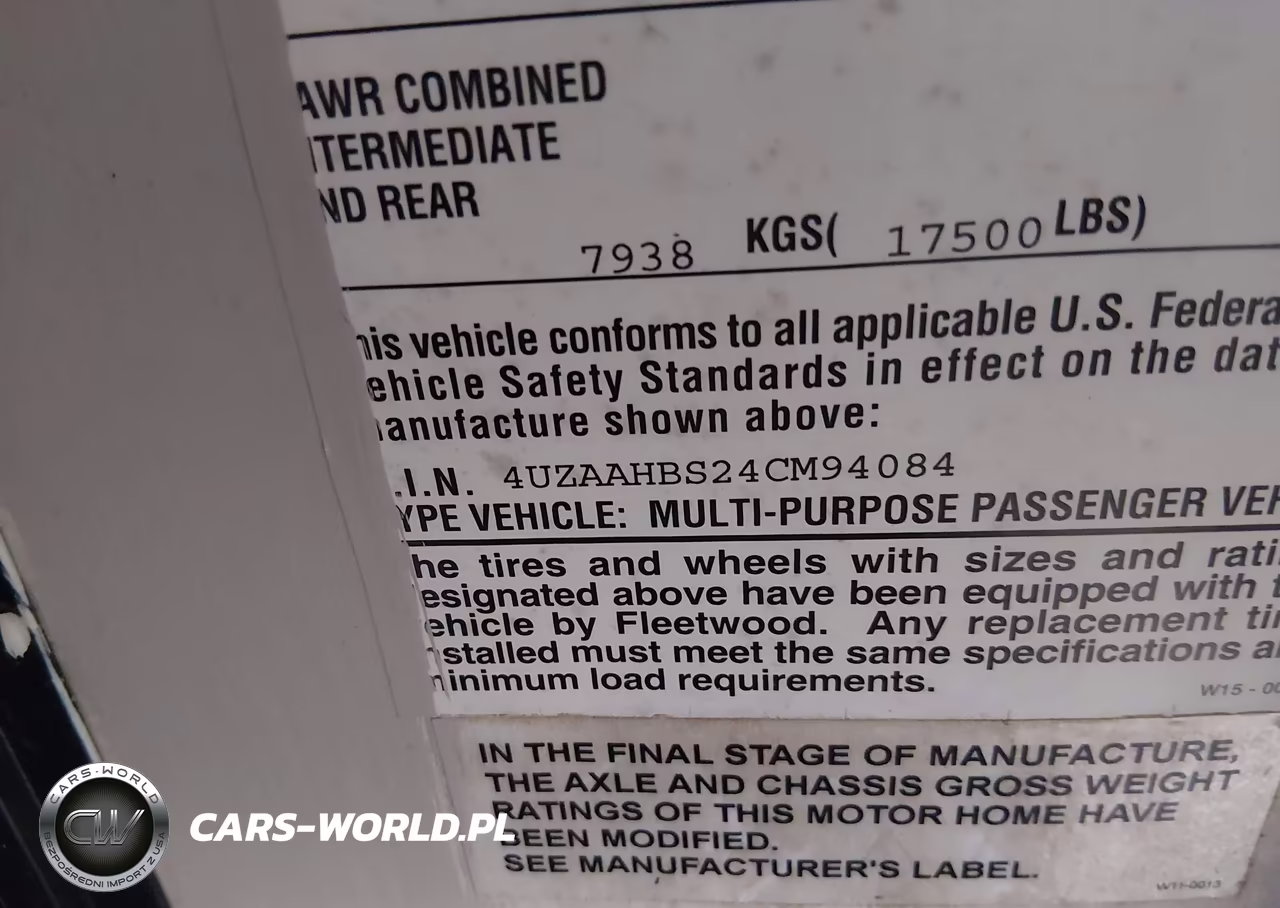 2004 Freightliner Chassis X Line Motor Home VIN:4UZAAHBS24CM94084 - 9