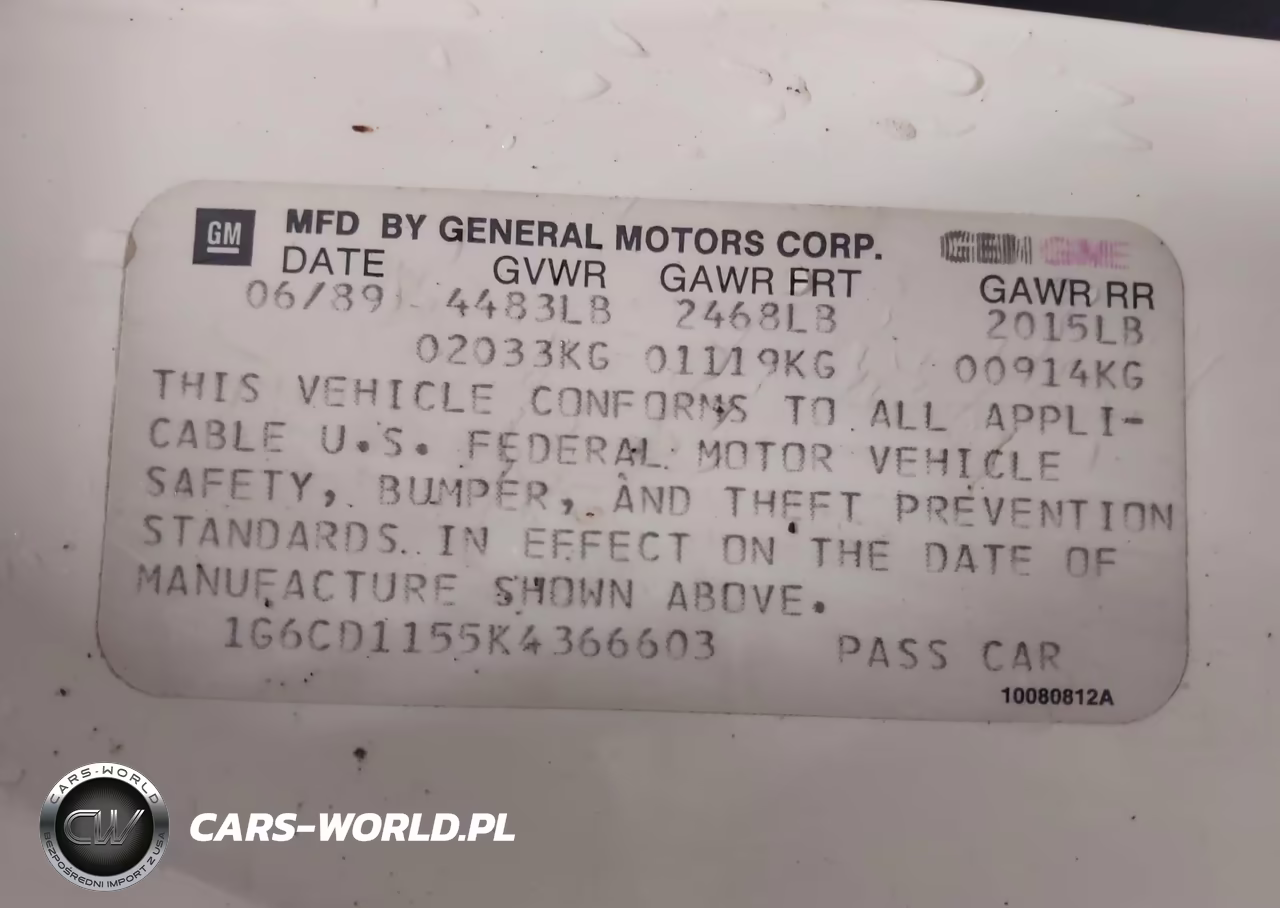 1989 Cadillac Deville VIN:1G6CD1155K4366603 - 9