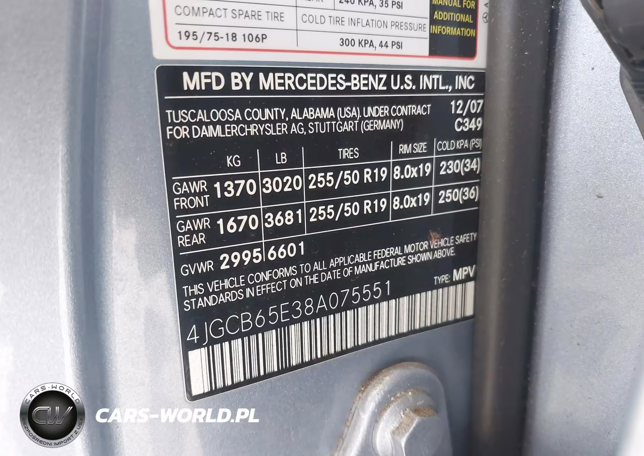 2008 Mercedes-Benz R 350 4Matic VIN:4JGCB65E38A075551 - 9