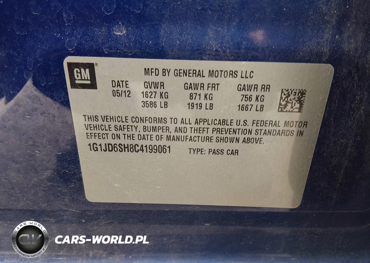 2012 Chevrolet Sonic 1Lt VIN:1G1JD6SH8C4199061 - 9
