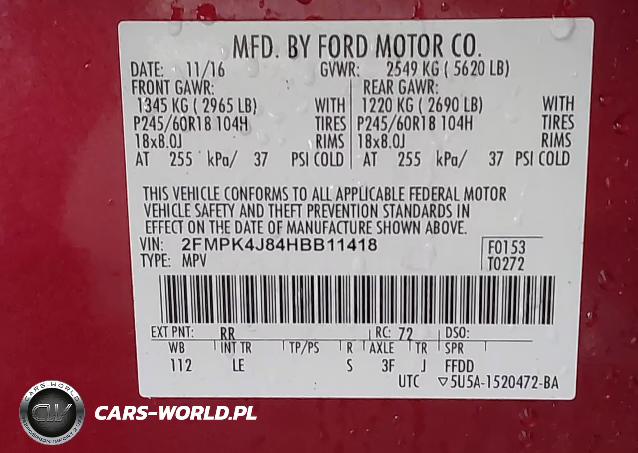 2017 Ford Edge Sel VIN:2FMPK4J84HBB11418 - 9