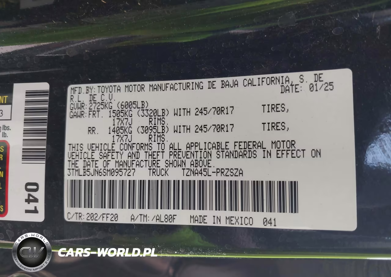 2025 Toyota Tacoma Sr5 VIN:3TMLB5JN6SM095727 - 9