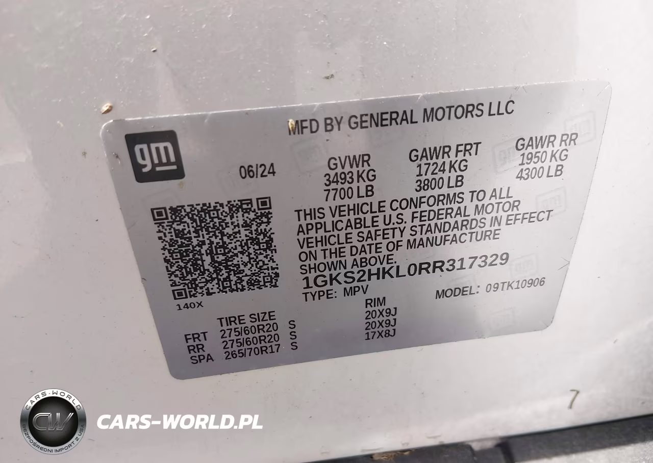 2024 GMC Yukon Xl 4Wd At4 VIN:1GKS2HKL0RR317329 - 9