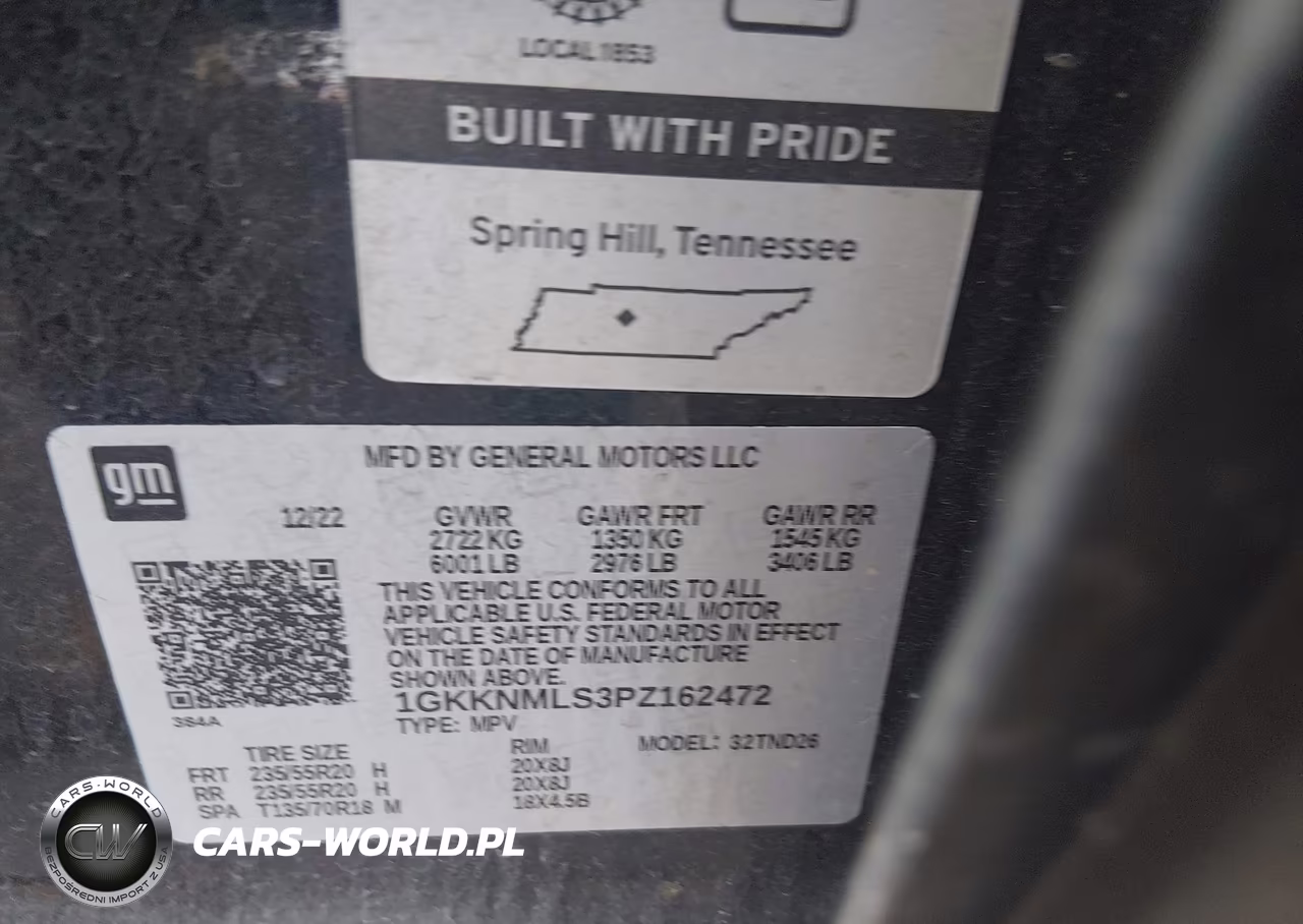 2023 GMC Acadia Fwd Slt VIN:1GKKNMLS3PZ162472 - 9