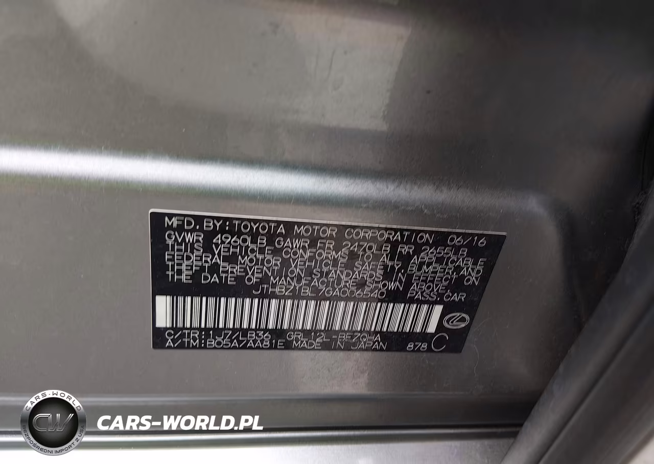 2016 Lexus Gs 350 F Sport VIN:JTHBZ1BL7GA006540 - 9