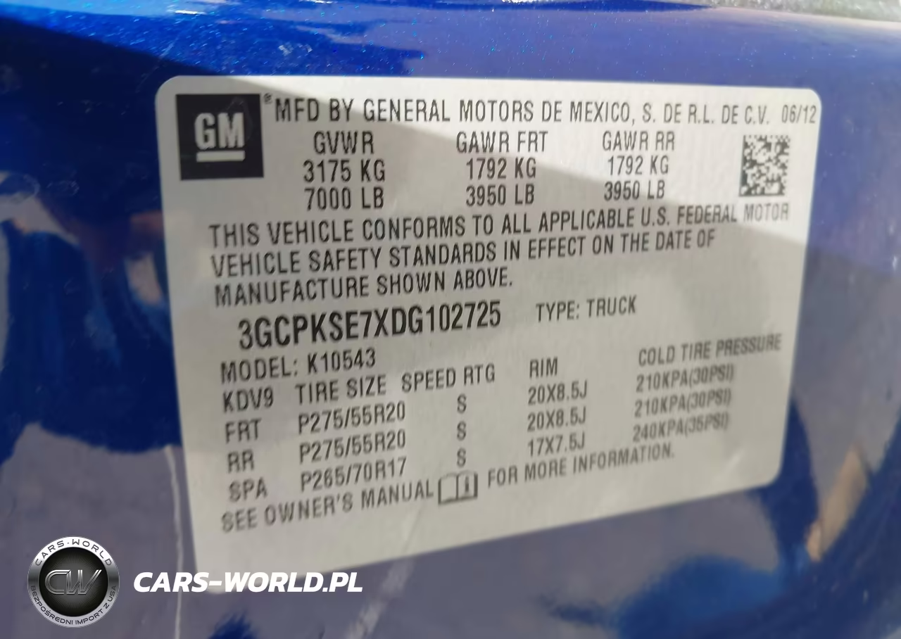 2013 Chevrolet Silverado 1500 Lt VIN:3GCPKSE7XDG102725 - 9