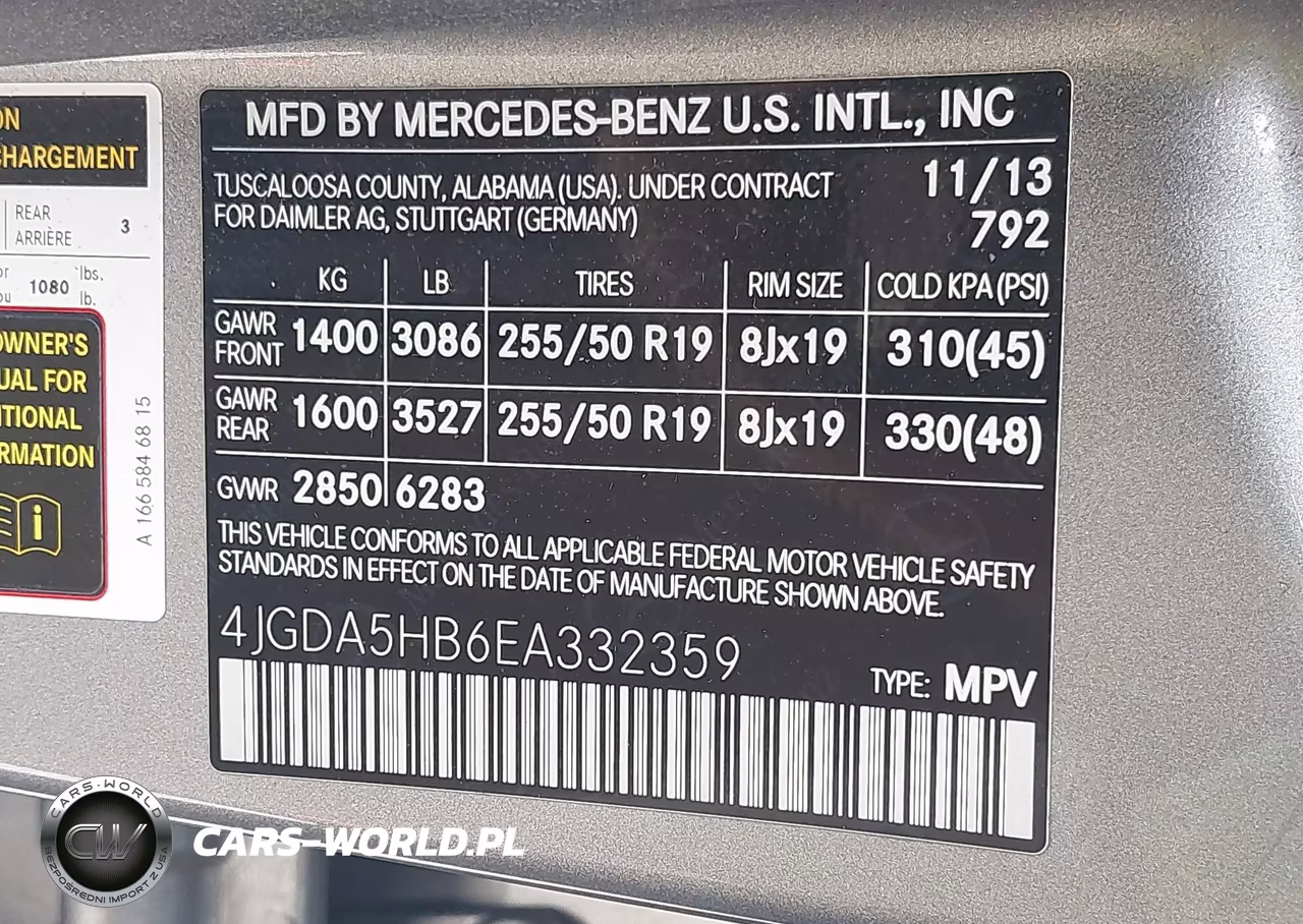 2014 Mercedes-Benz Ml 350 4Matic VIN:4JGDA5HB6EA332359 - 9