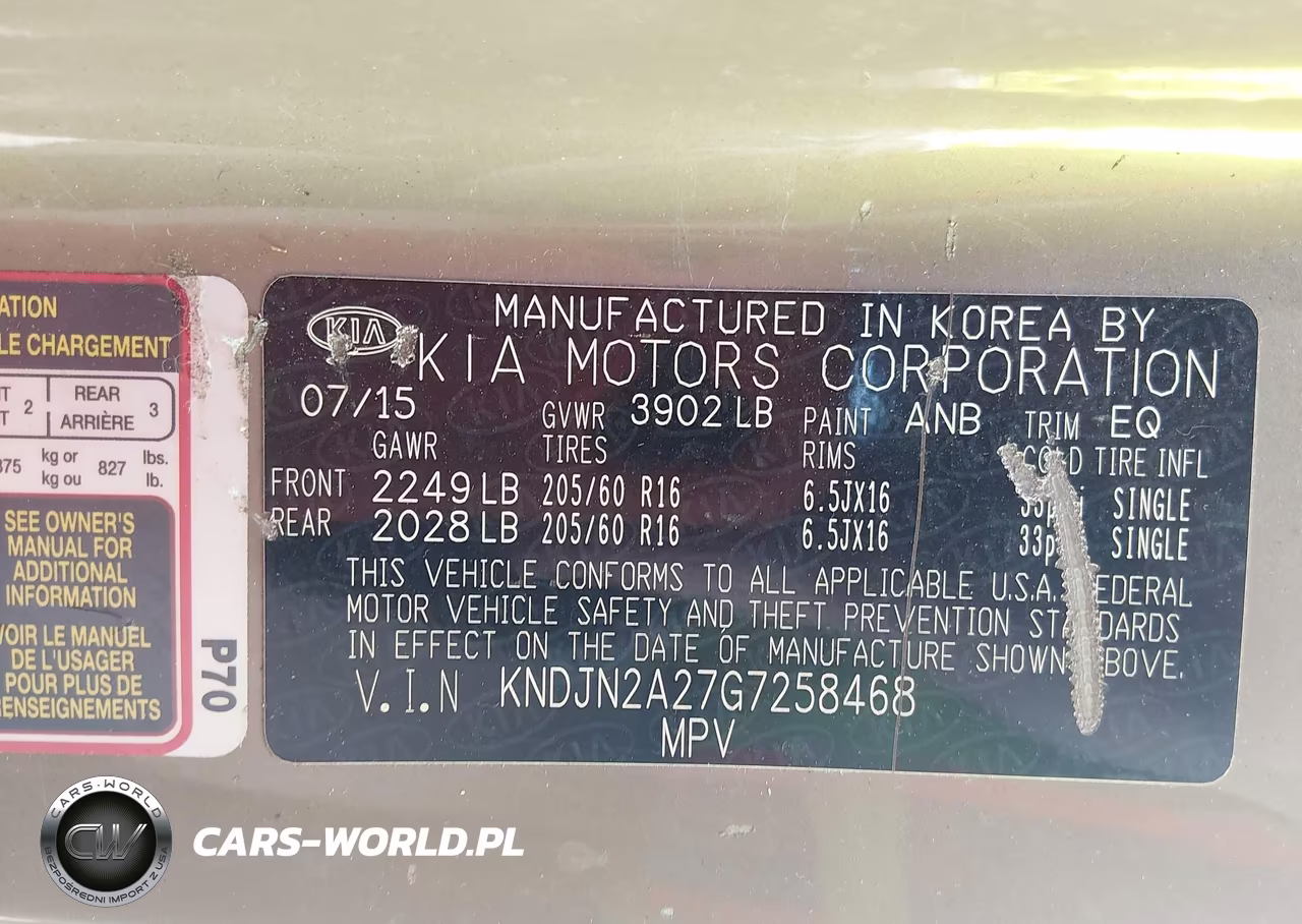 2016 Kia Soul VIN:KNDJN2A27G7258468 - 9
