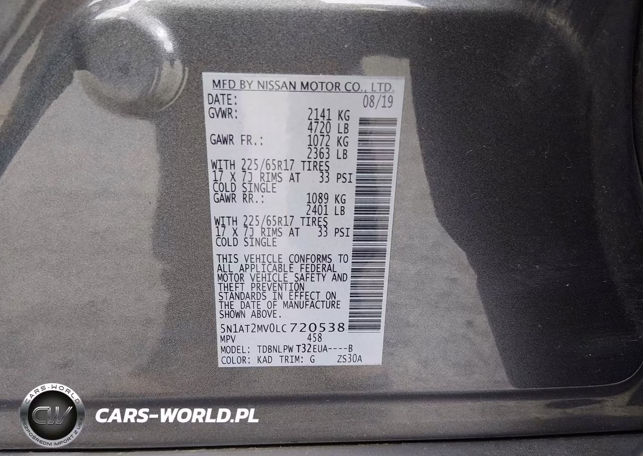 2020 Nissan Rogue S Intelligent Awd VIN:5N1AT2MV0LC720538 - 9